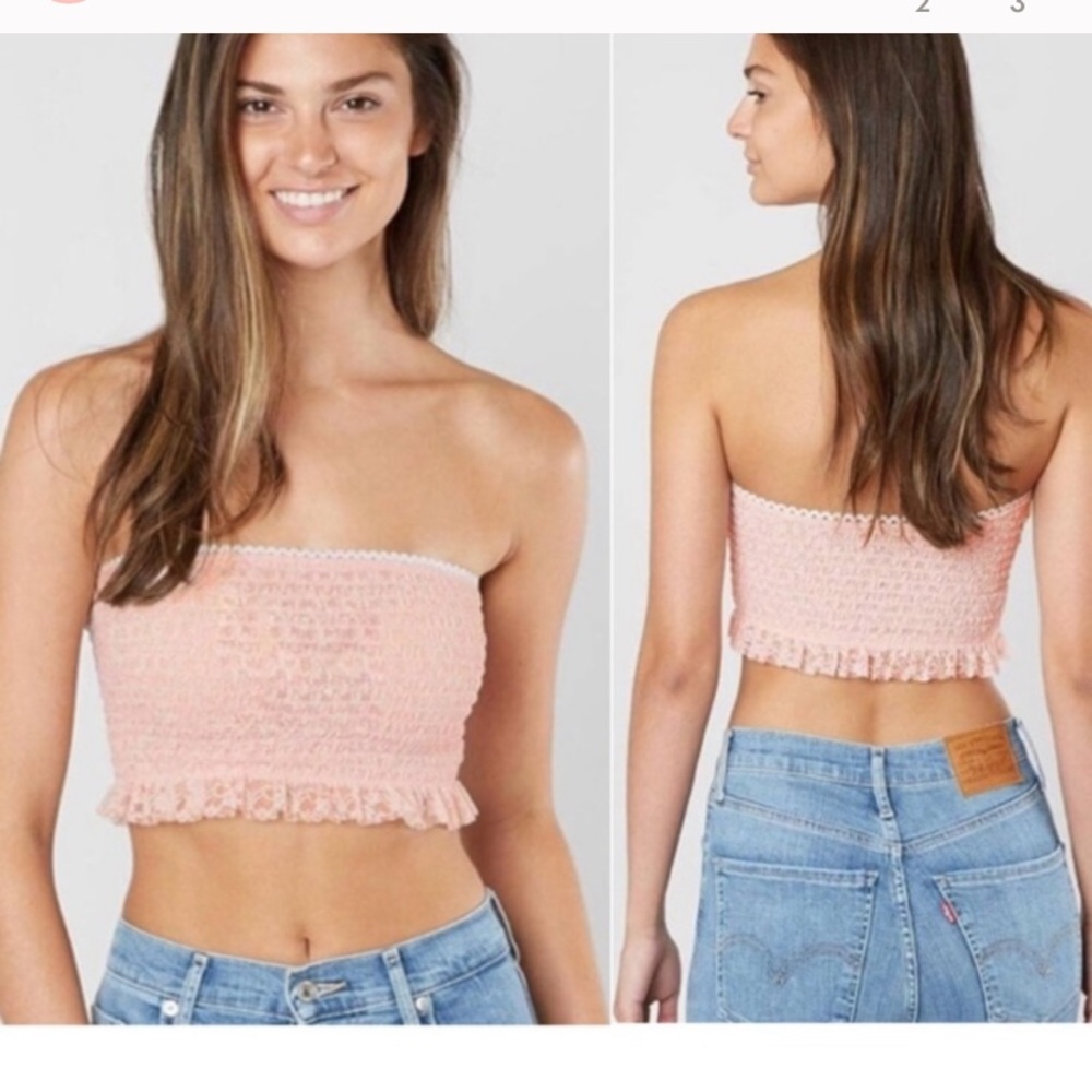 NWT ✨ FREE PEOPLE Callie Longline Lace Bandeau
